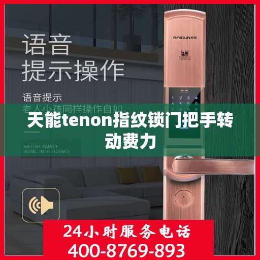 天能tenon指纹锁门把手转动费力